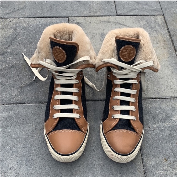 Tory Burch Benjamin High-Top Sneakers 👟 - Picture 14 of 16